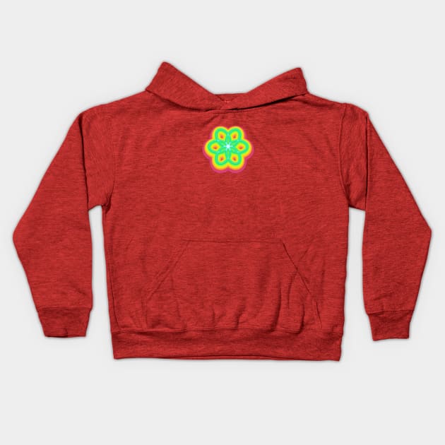 Atomic Flower Kids Hoodie by astrellonart